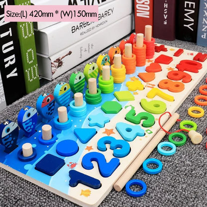 Kids Montessori Math Toys - Educational Wooden Puzzle Set